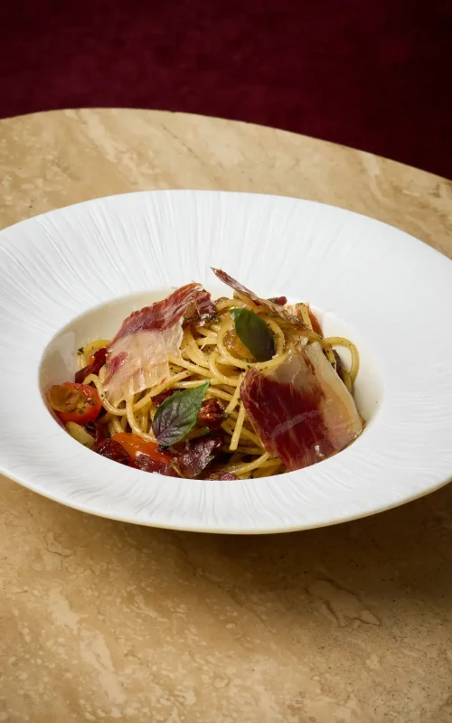 Spaghetti A.O.P Iberico Ham