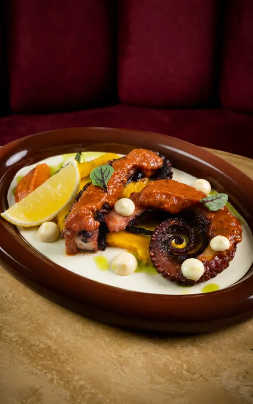 Spanish Octopus Isaan Molcajete
